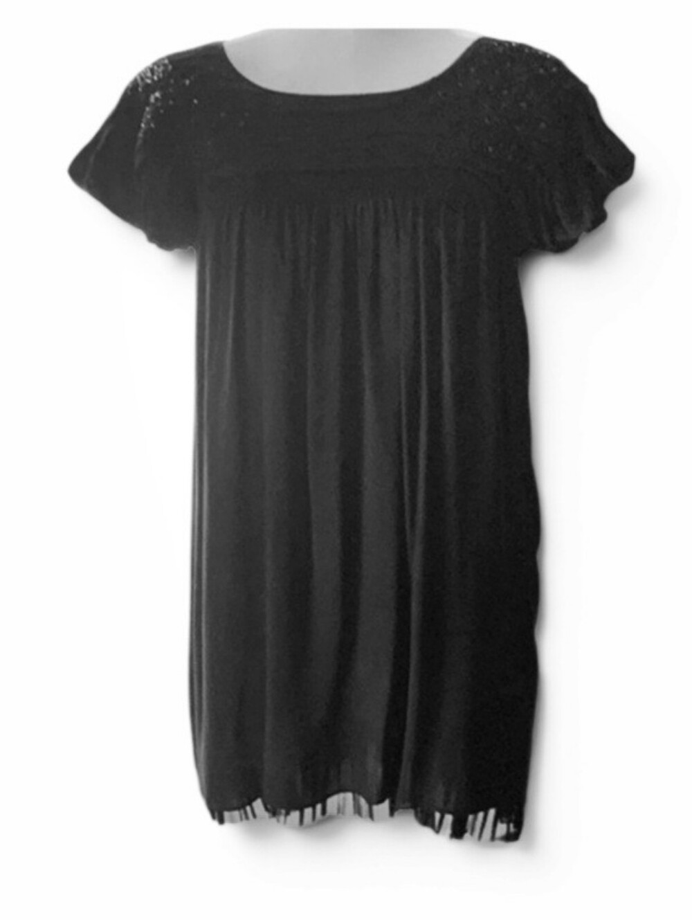 Alice + Olivia Black Baby Doll Dress - XS